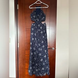 Express Blue floral Maxi Dress
